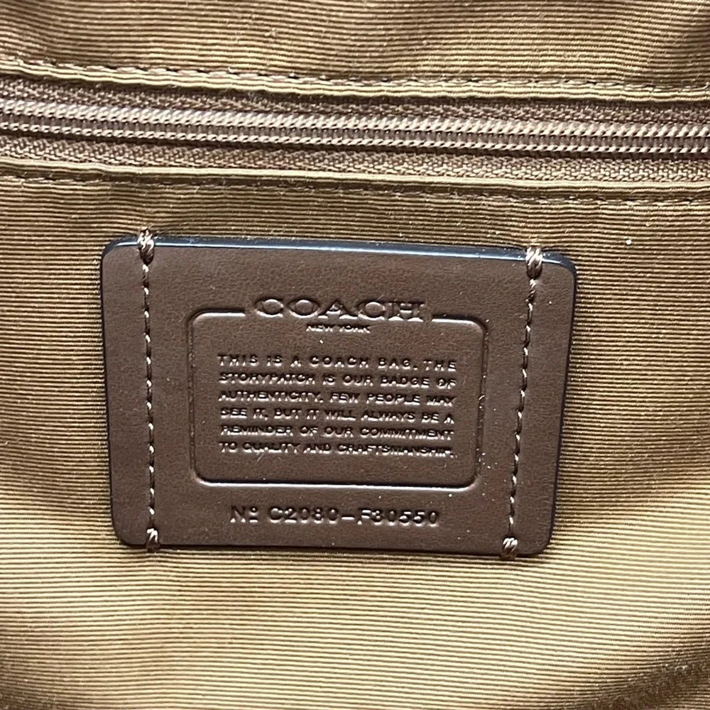 Coach F80550 Pebble Chalk Leather Medium Charlie Backpack Jordyn Handbag Daypack